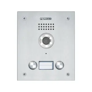 Unidade exterior de videoporteiro Fermax Marine 44348 – 2 botões, ST1, inox, Duox Plus