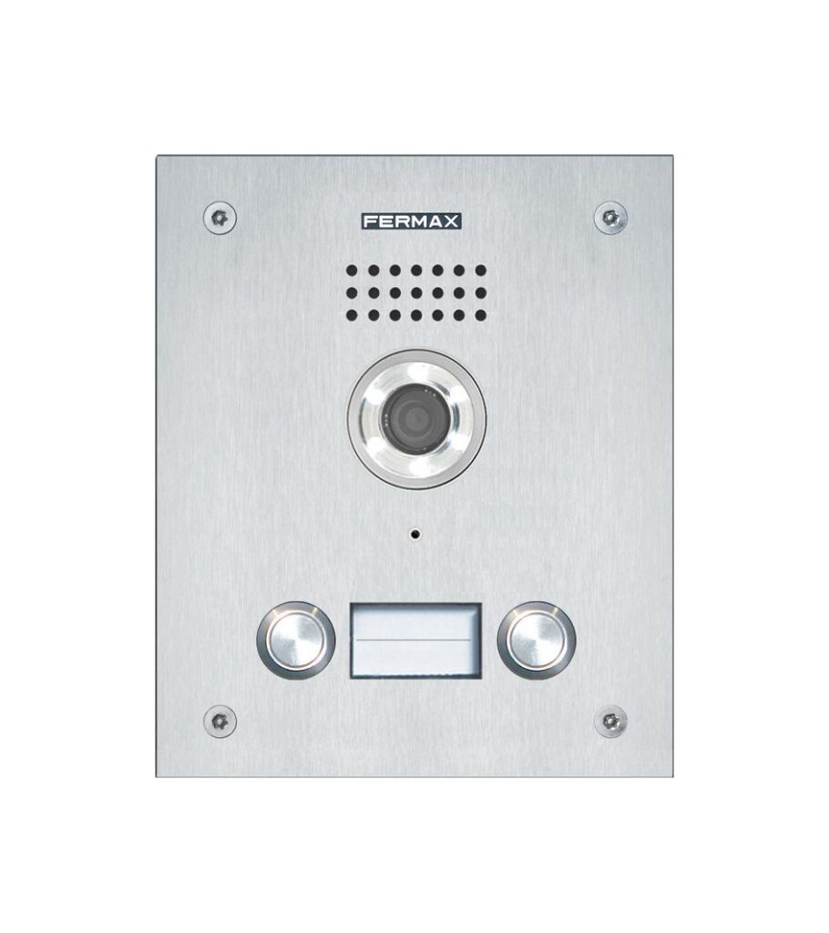 Unidade exterior de videoporteiro Fermax Marine 44348 – 2 botões, ST1, inox, Duox Plus