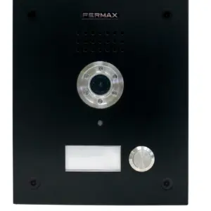 Unidade exterior de videoporteiro Fermax Marine 44438 – 1 botão, ST1, inox preto, Duox Plus