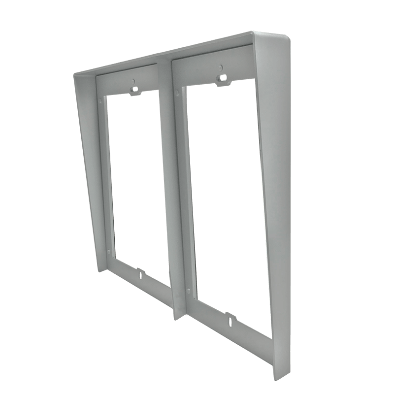 Viseira de chuva Comelit UT9188 – para moldura de embutir de 8 módulos Ultra (2 x 4), cinzenta