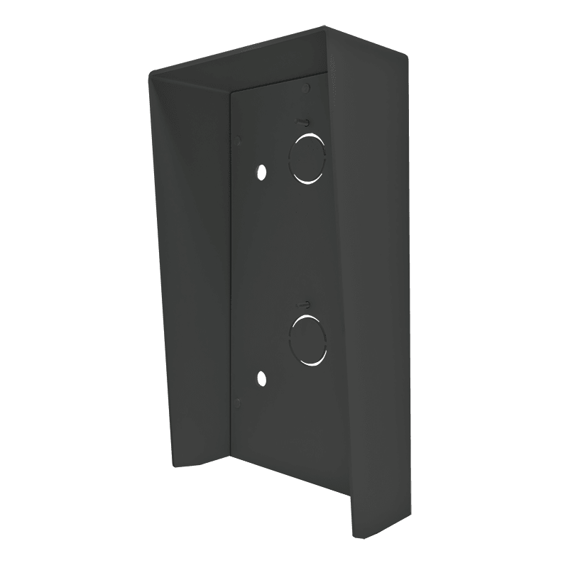 Viseira de chuva Comelit UT9191B – para cobertura de superfície de 1 módulo Ultra Black, preta